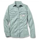 sage green fr women's work shirt