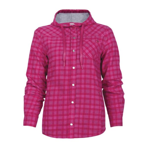 Lined Flannel Hooded Shirt