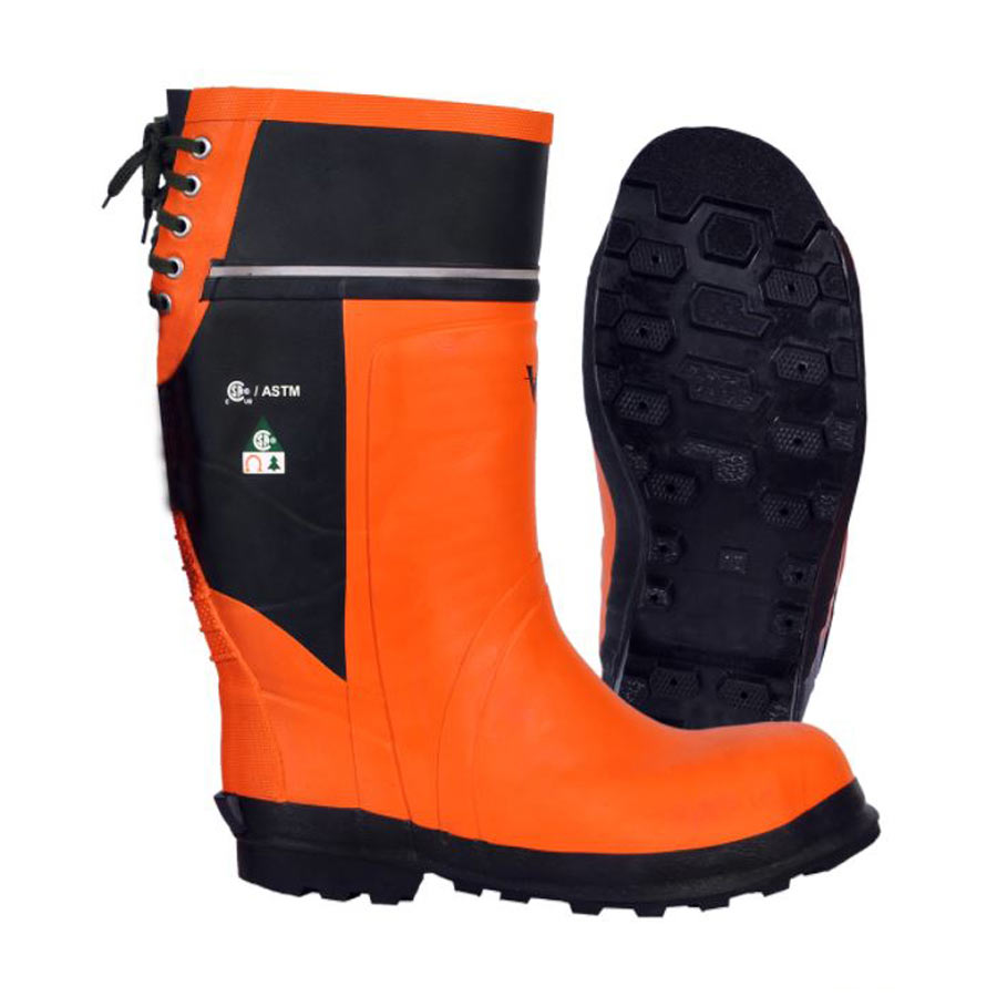 Viking Timberwolf Chainsaw boot in orange