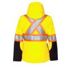 Women's Hi-Vis Softshell Jacket Back