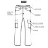 fr cargo pant detail front