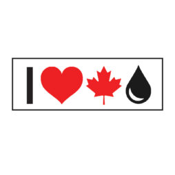 Large I Love Canadian Oil Sticker