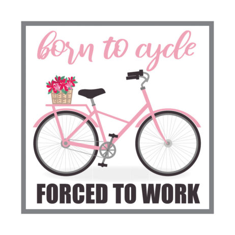 born to cycle sticker