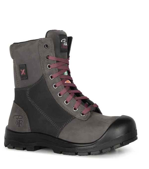 8″ Steel Toe Work Boots with Zipper - Image 23