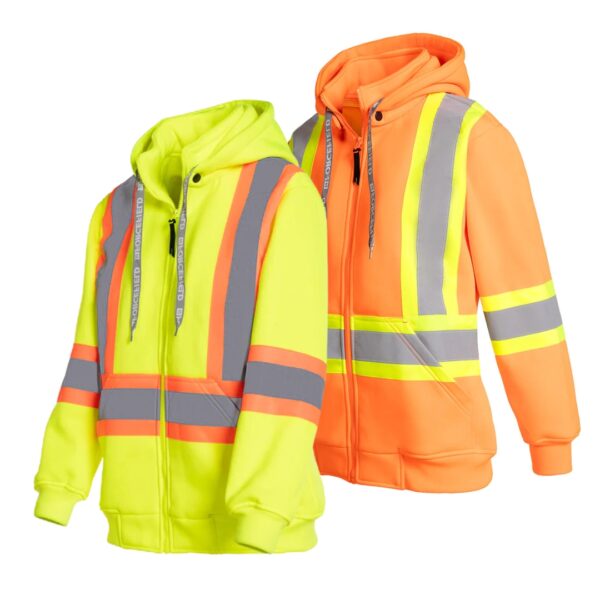 Hi-Viz Hoodie with Detachable Hood