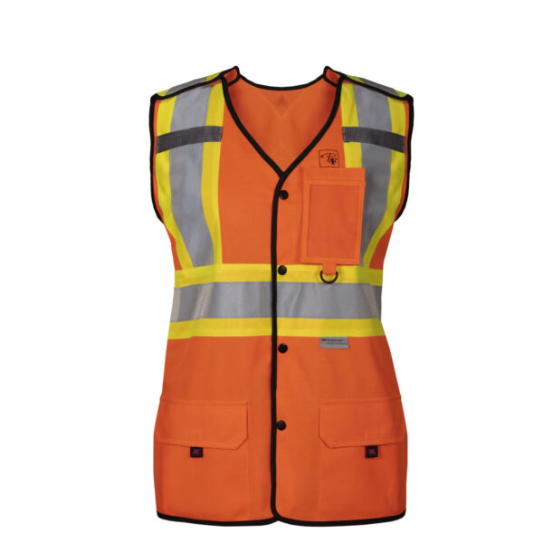 Hi-Viz 4" Reflective Stripe Orange Vest