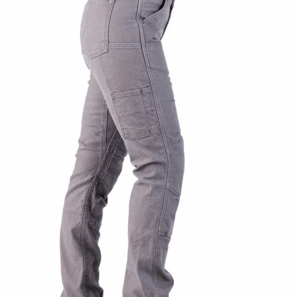 Britt Utility Work Pant in Dark Grey Canvas