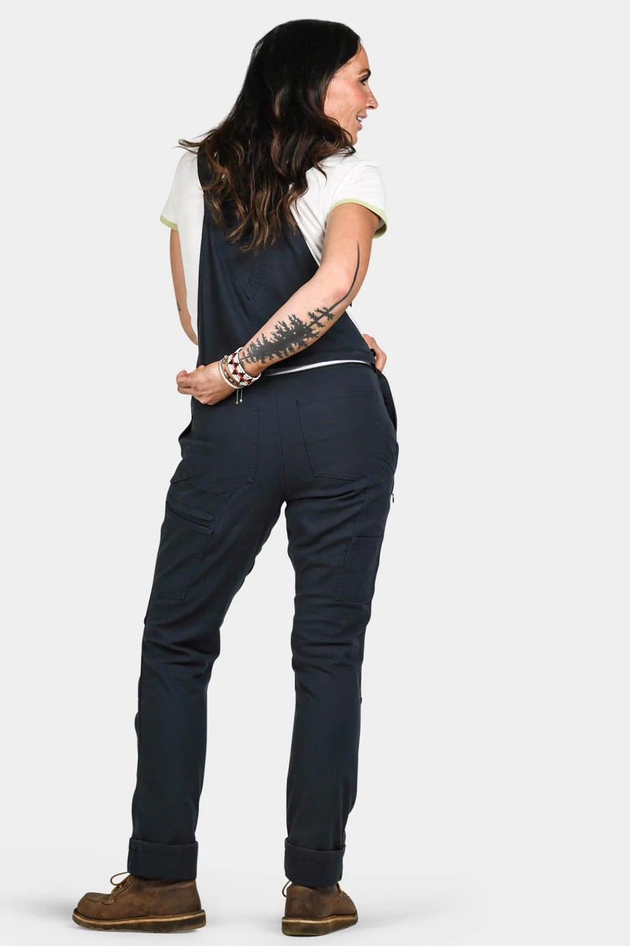 Freshley Drop Seat Overalls In Navy Canvas