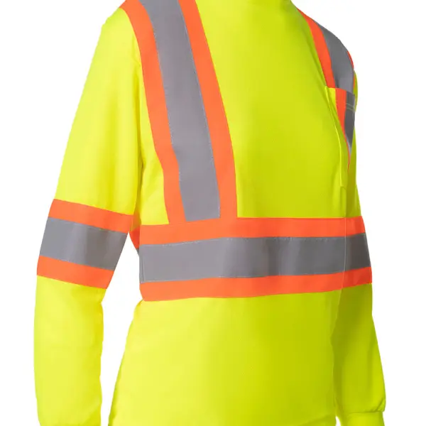 Hi-Viz Crew Neck Long Sleeve T-Shirt