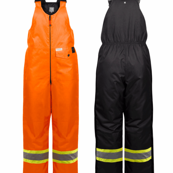 Hi-Viz Waterproof Lined Bib Overalls with 4" Reflective Stripes