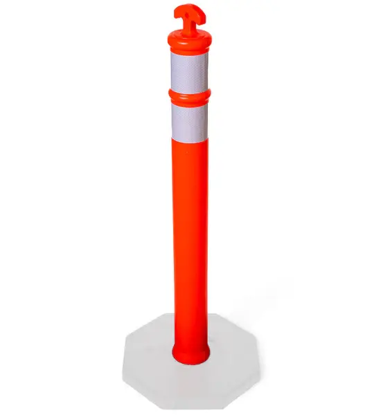 42" Delineator Post 2 Stripes (Pole Only)