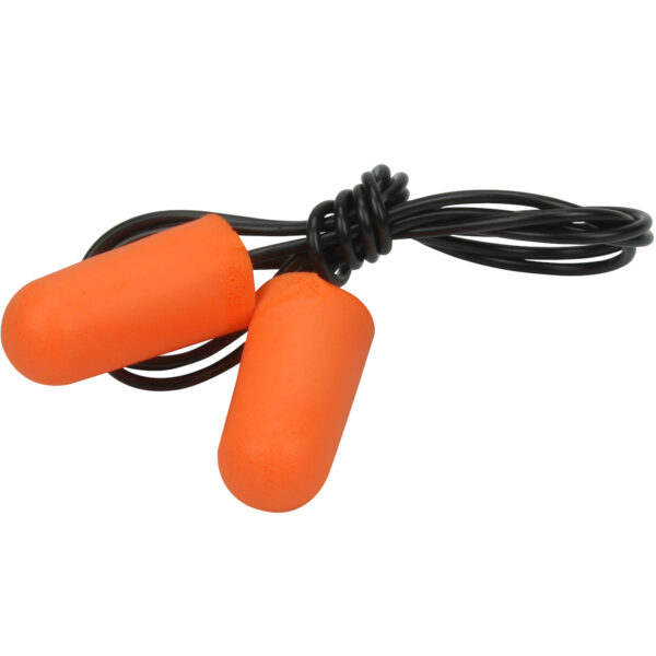 Mega Bullet™ Disposable Soft Polyurethane Foam Corded Ear Plugs NRR 32 - Box of 100