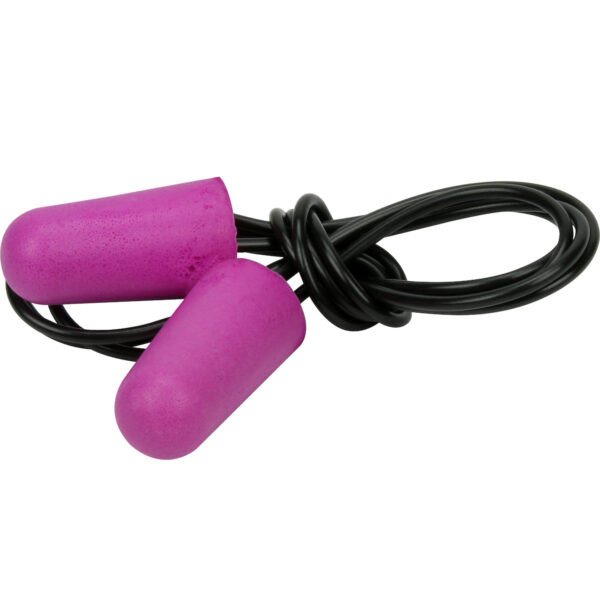 Nano Bullet™ Compact Disposable Soft Polyurethane Foam Corded Ear Plugs - 100 Pairs