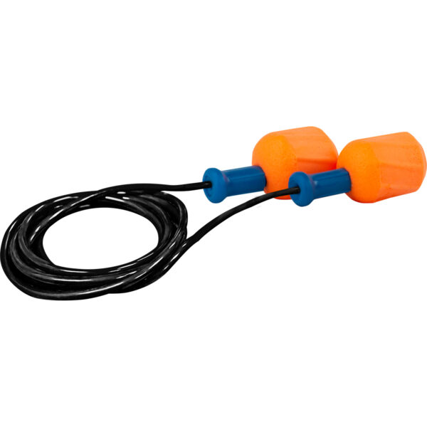 EZ-Twist™ Disposable Soft Polyurethane Foam Corded Ear Plugs - Box of 100