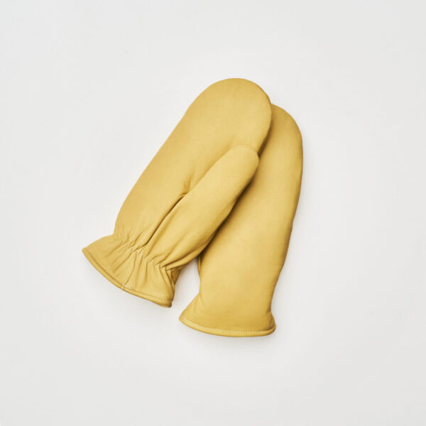 Genuine Cowhide Pile Lined Winter Mitt