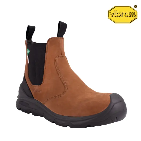 CSA San Jose Safety 6″ Slip-On Chelsea Boot in Tan
