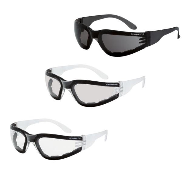 Crossfire Shield Foam Lined Anti-Fog Safety Eyewear