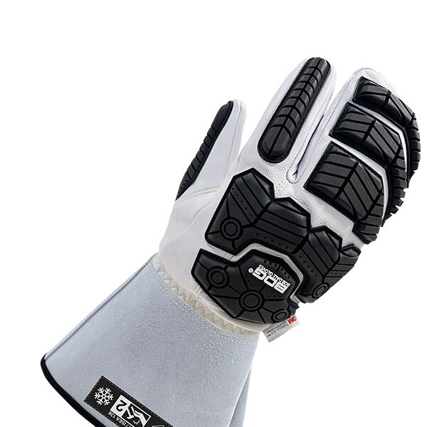 Lined Grain Goatskin 1-Finger Mitt w/5" Cuff (Cut/Impact)