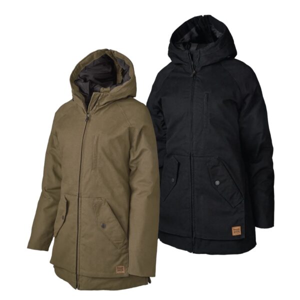 Lined Duck Parka With Convertible Hood