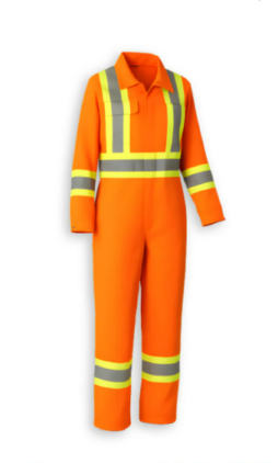 Hi-Viz 100% Cotton Safety Coveralls