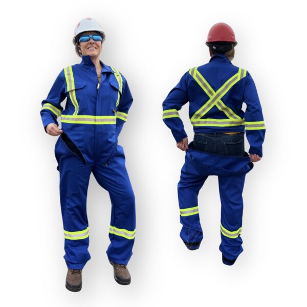 FR Hi-Viz 7oz. Coverall With Drop Seat