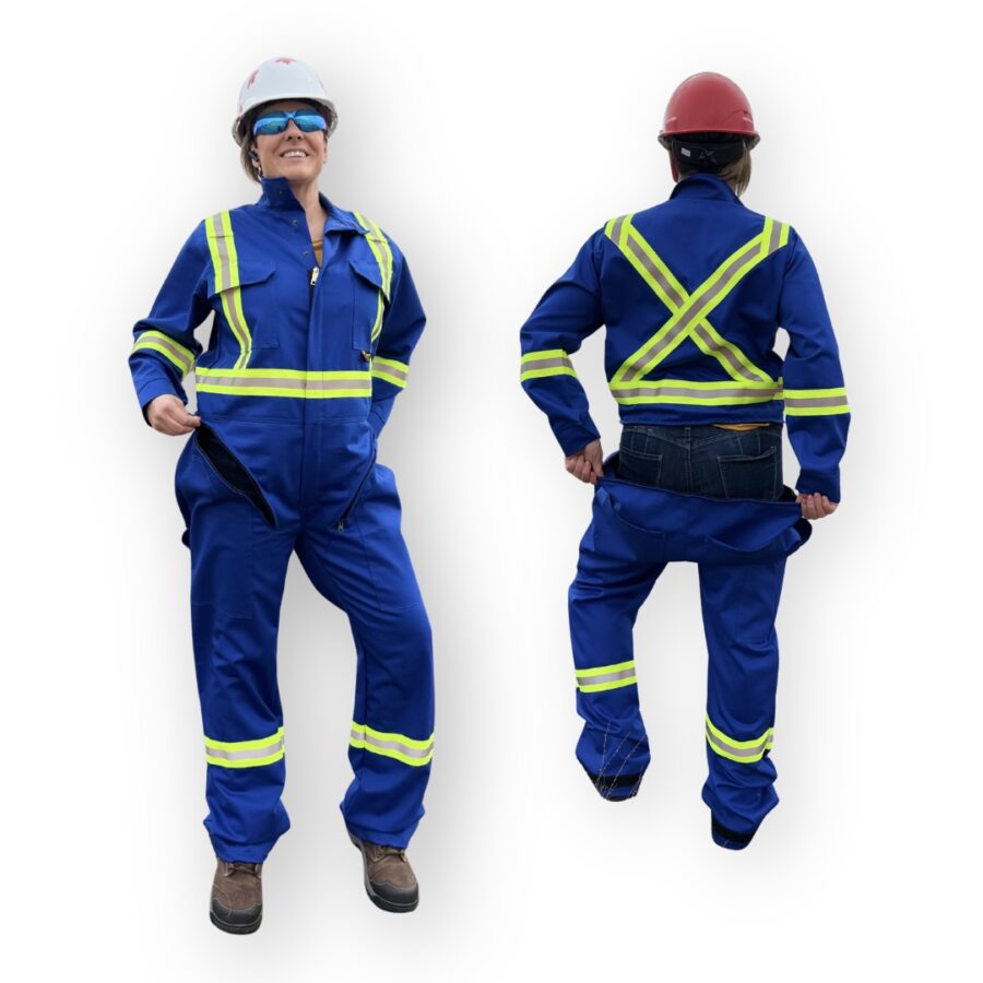 FR Hi-Viz 7oz. Coverall With Drop Seat