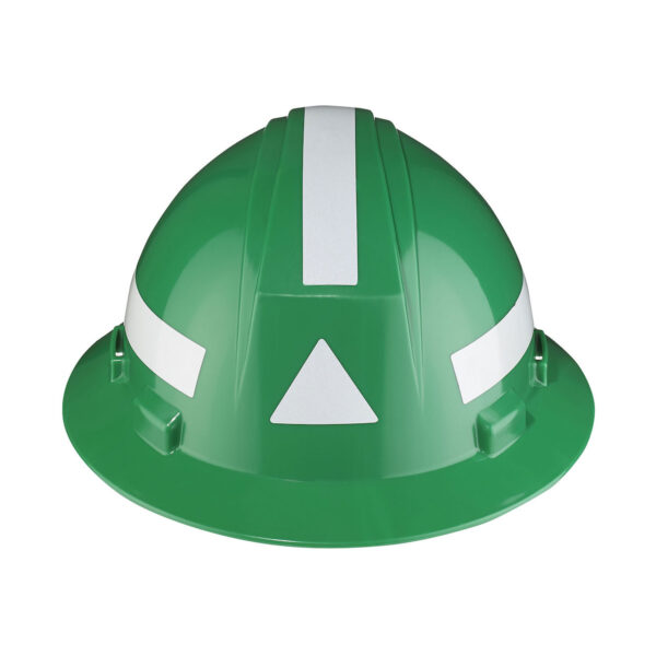 Dynamic™ Stick-On Reflective Stripes for Hard Hats- (1x Triangle, 3x 8″x1″)