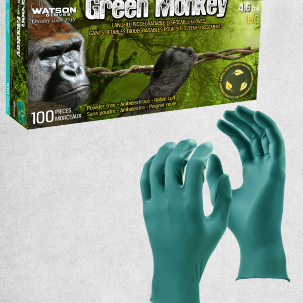 Green Monkey™ 4 Mil Biodegradable Nitrile Gloves (Box of 100)