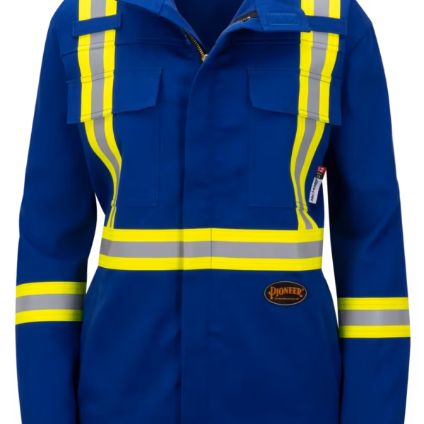 Pioneer® FR-Tech® Hi-Viz Flame-Resistant Unlined Safety Jacket in Royal Blue