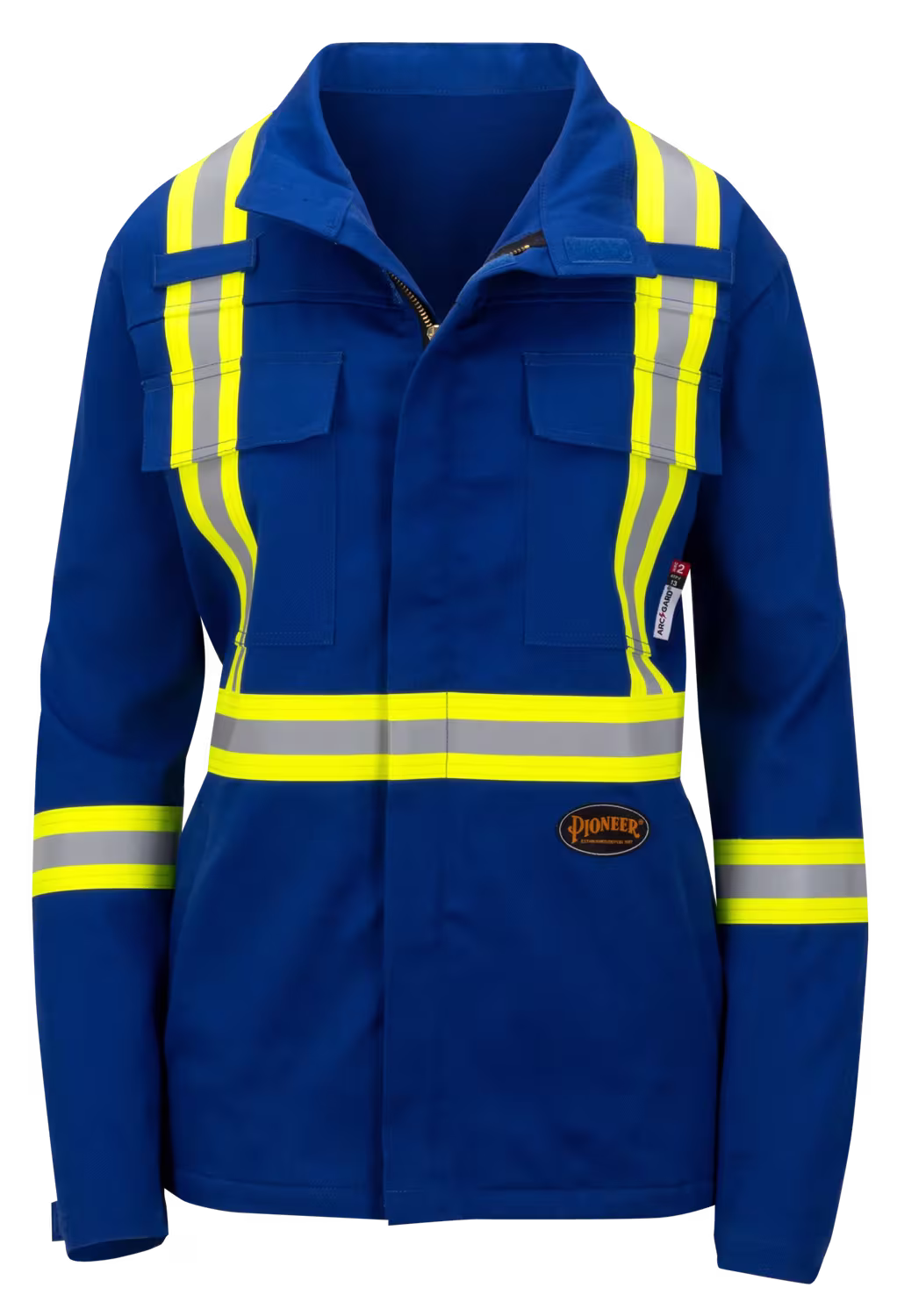 Pioneer® FR-Tech® Hi-Viz Flame-Resistant Unlined Safety Jacket in Royal Blue
