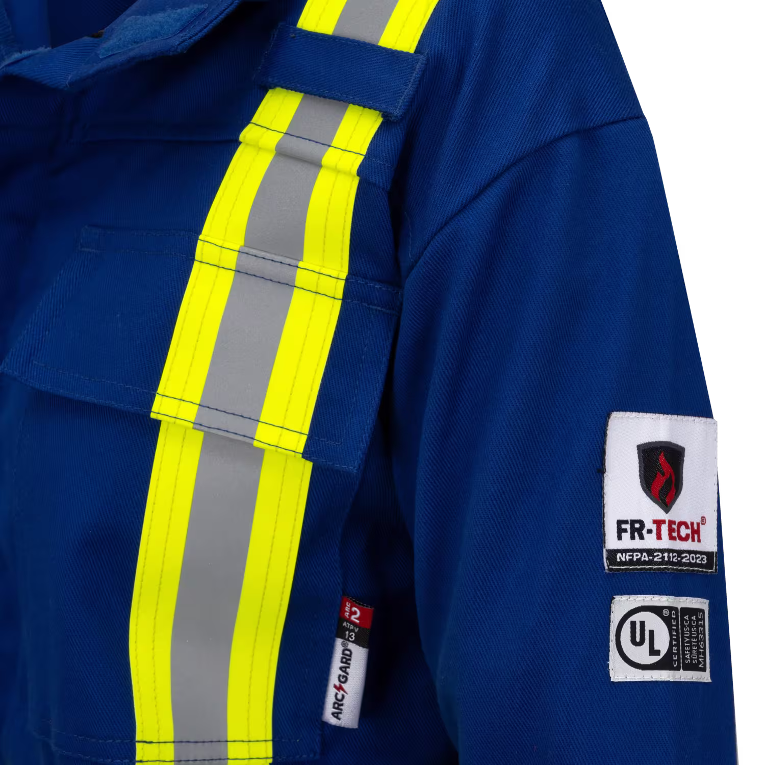 Pioneer® FR-Tech® Hi-Viz Flame-Resistant Unlined Safety Jacket in Royal Blue - Image 5