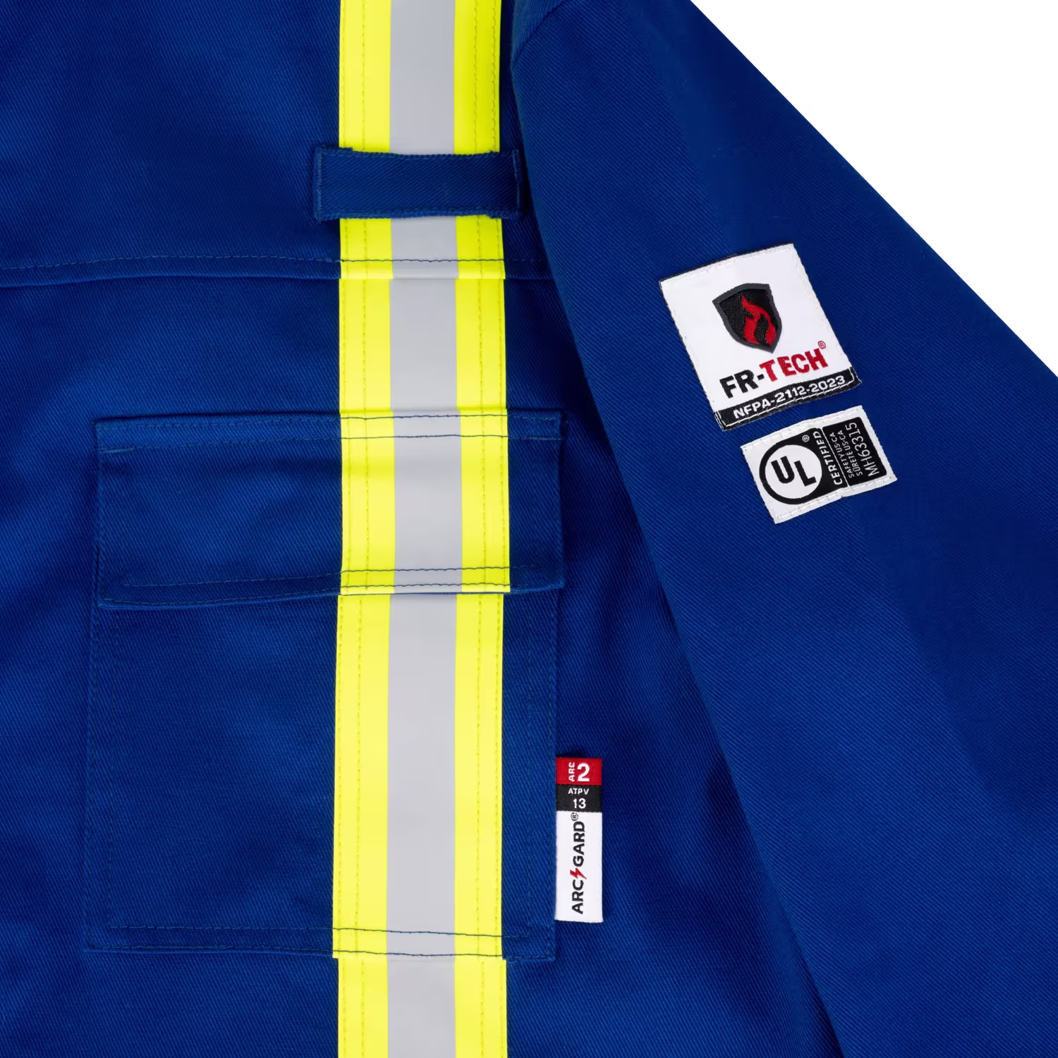 Pioneer® FR-Tech® Hi-Viz Flame-Resistant Unlined Safety Jacket in Royal Blue - Image 4